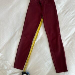 L'AGENCE Burgundy Skinny Jeans